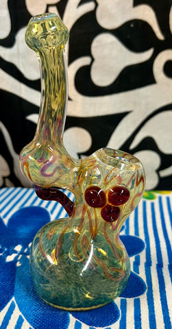 Heavy Fume Frit W/Slight Color Sherlock Bubbler