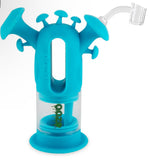 Ooze Trip Silicone Glass Waterpipe/Rig-Teal