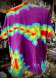 Rainbow Shooting Star On Purple Size-Adult 2XL