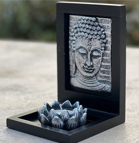 Mini Zen Garden Candle and Incense Holder-Buddha