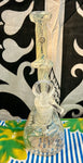 8” Herb N Legend Silver Fumed Waterpipe