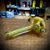 5.5" Fumed Frit Honeycomb Front Handpipe with Triple Bumps