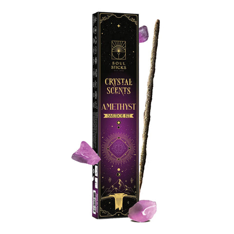 Amethyst Crystal Scents Incense Sticks Smudge Kit