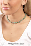 Paparazzi Carved Confidence Green Necklace