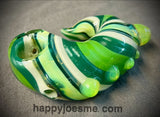 Slime Green Sparkly Tentacle Handpipe