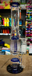 10” Dual Perc Straight Tube Waterpipe