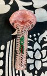 4” Rock Glass Swirl Solid Head Handpipe