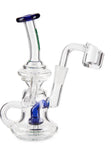 Ooze Surge Mini Recycler Dab Rig – Dark Blue