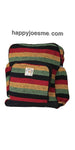 Hemp Backpack Striped Rasta