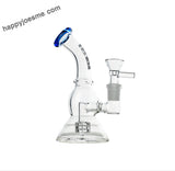 6” Rock Glass Single Perc Bent Neck Waterpipe
