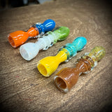 Glass 3 Ring Chillum