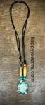 Abalone shell Ellipse Adjustable Necklace