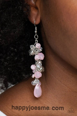 Paparazzi Cheeky Cascade Pink Earrings