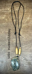 Leopard Skin Jasper Adjustable Necklace