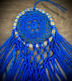 Blue Flower Dreamcatcher-Made in Mexico