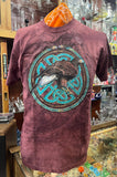 Golden Eagle in Celtic Circle T-Shirt Size Medium By The Mountain