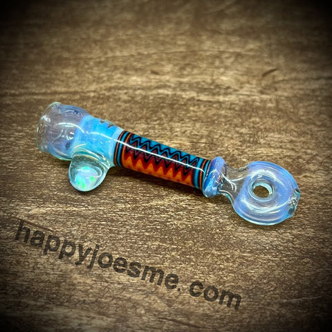 Wig-Wag Opal Glass Chillum
