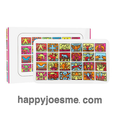 K.Haring Glass Tray-Multi