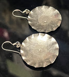 Spiral Flower Sheld 925 Sterling Silver Earrings
