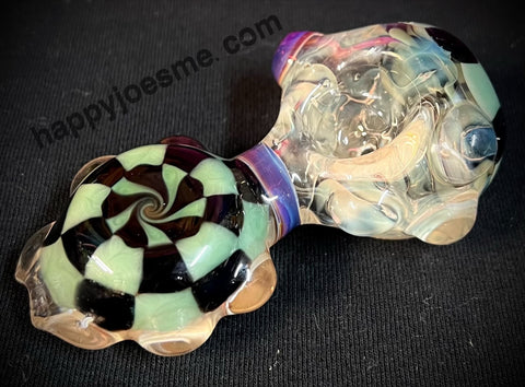 Fumed Checkered Standing Handpipe