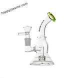 6” Rock Glass Single Perc Bent Neck Waterpipe