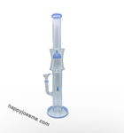 18” Dual Perc Hourglass Top Waterpipe