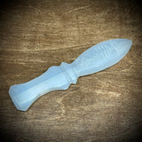 Selenite Om Knife