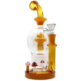 10″ Mushroom House Inline Perk Waterpipe