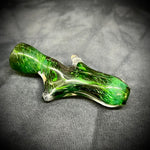 Zephyr Green Frit Glass Chillum