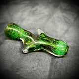 Zephyr Green Frit Glass Chillum