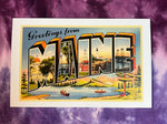 Greetings From Maine Postcard