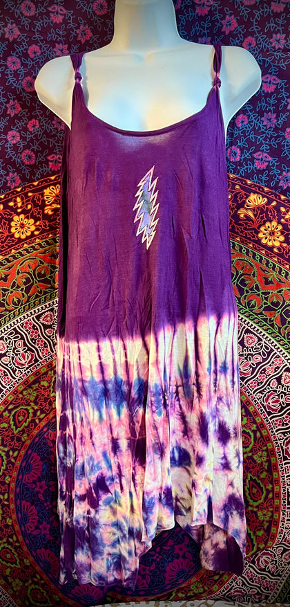 Grateful Dead-Lightning Bolt Tie Dye Dress