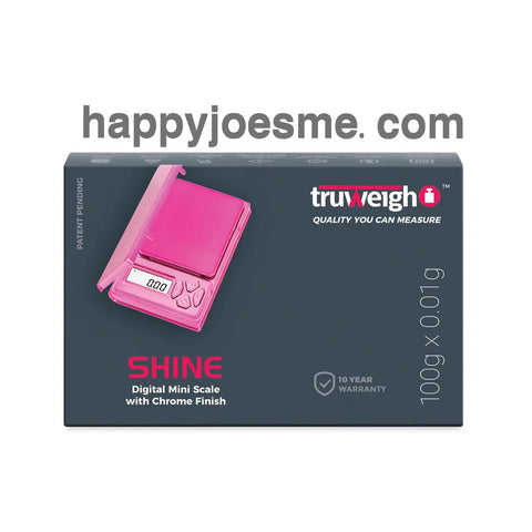 Truweigh "Shine" Pink 100g x 0.01g Digital Scale