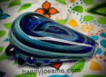 Multi Blue Oval handpipe