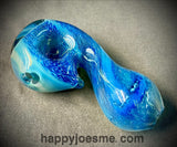 Standing Blue Galaxy Teardrop Handpipe