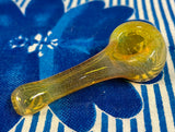 Silver Fume Golden Yellow Handpipe