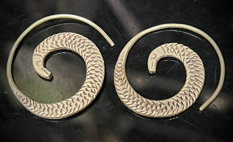 Serpent 925 Sterling Silver Earrings
