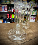Clear American Bubbler W/Opal&marble
