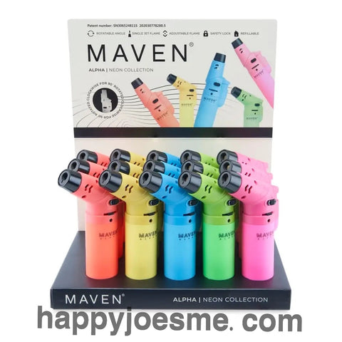 Maven Alpha Butane Torch Assorted Neon Colors