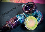 Purple Dichro Dry Hammer Handpipe w/ Wig Wag