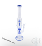 16” Rock Glass Dual Perc Waterpipe