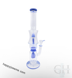 16” Rock Glass Dual Perc Waterpipe