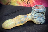 4.5” G/S Fumed Dry Hammer w/ Dotted Stem & Black Wrapped Bowl