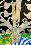 8” Herb N Legend Silver Fumed Waterpipe