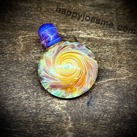 Frit Swirl Glass Pendant