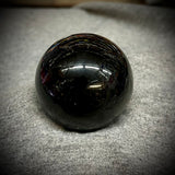 Obsidian Sphere W/Etched Design