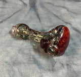 Flat Marbles Ruby Red Handpipe