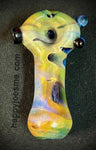 Cobalt Hold/Silver Fumed Handpipe