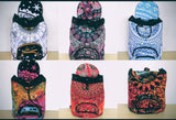 Indian Screen Printed Unisex Mandala Backpack