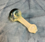 Silver Fumed Handpipe W/Mossy Front